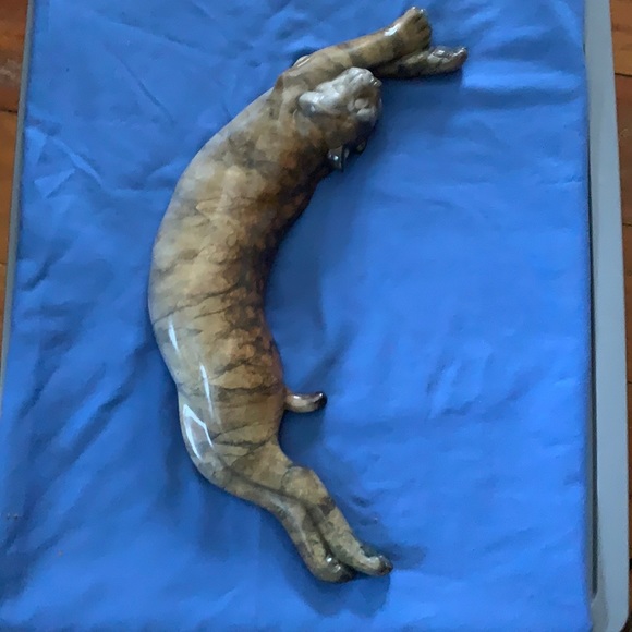 “Cat Nap” Bronze Sculpture by Joshua Tobey - Picture 3 of 5